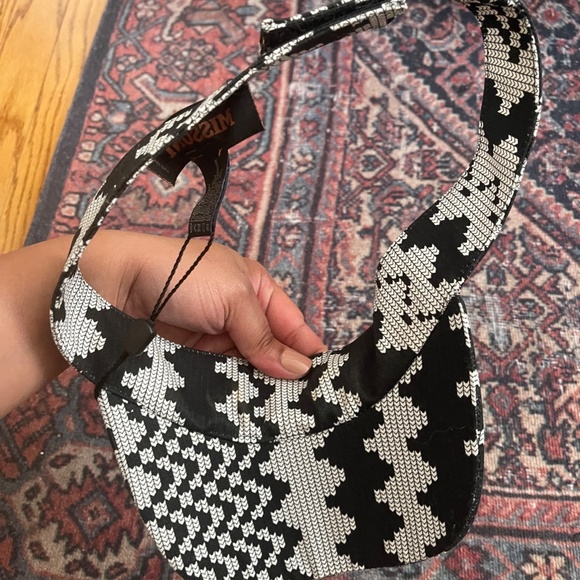 Missoni Black and White Patterned Visor - Picture 3 of 3